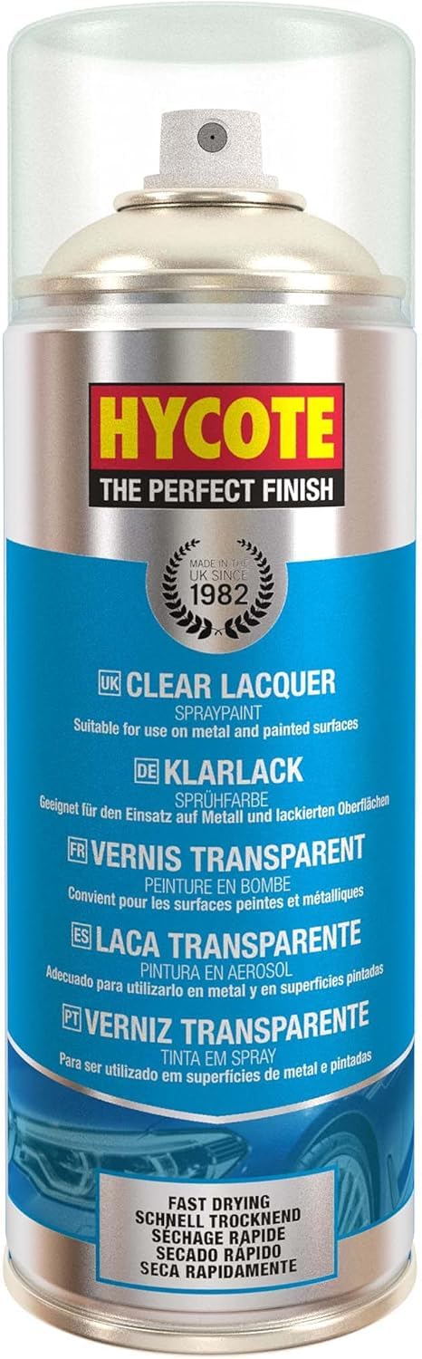 Hycote Double Acrylic Spray Paint, Clear Lacquer, 400 ml (Package may vary) โ image 1