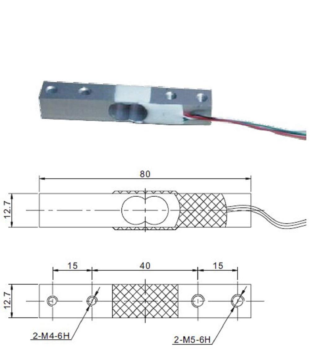 Mua 20kg Load Cell Weight Sensor Electronic Kitchen Scale + HX711 AD ...
