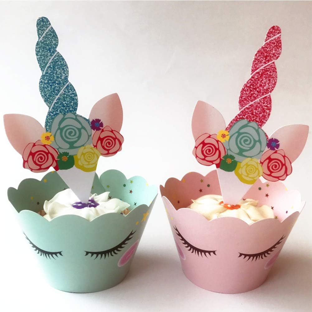 Decorations Anniversaire Licorne Cupcake Licorne 25pcs Toppers 25pcs Licorne Cupcake Topper Decoration Gateau Et Licorne Cupcake Wrappers Yanshon Anniversaire Licorne Cupcakes Decorations 50pcs Decorations De Gateau Jeux Et Jouets