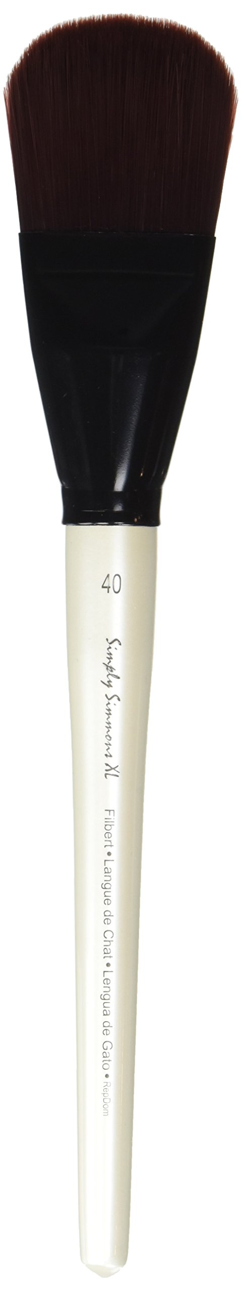 Montana Simply Simmons XL Stiff Synthetic Filbert 40, Plum, 400ml
