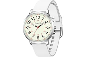 Asan Ge Nurse Watch for Nurse Medical Professionals Students Doctors Women Men Waterproof Watch 24 Hour Military Time Luminouse Easy to Read Dial with Second Hand