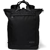 LAUBERIRE BOLD 3-WAY Convertible Totepack (backpack, tote bag, 17” laptop bag), Multipurpose, Business, Casual, City Travel, Work, Office and Business Trip - Black, Large size