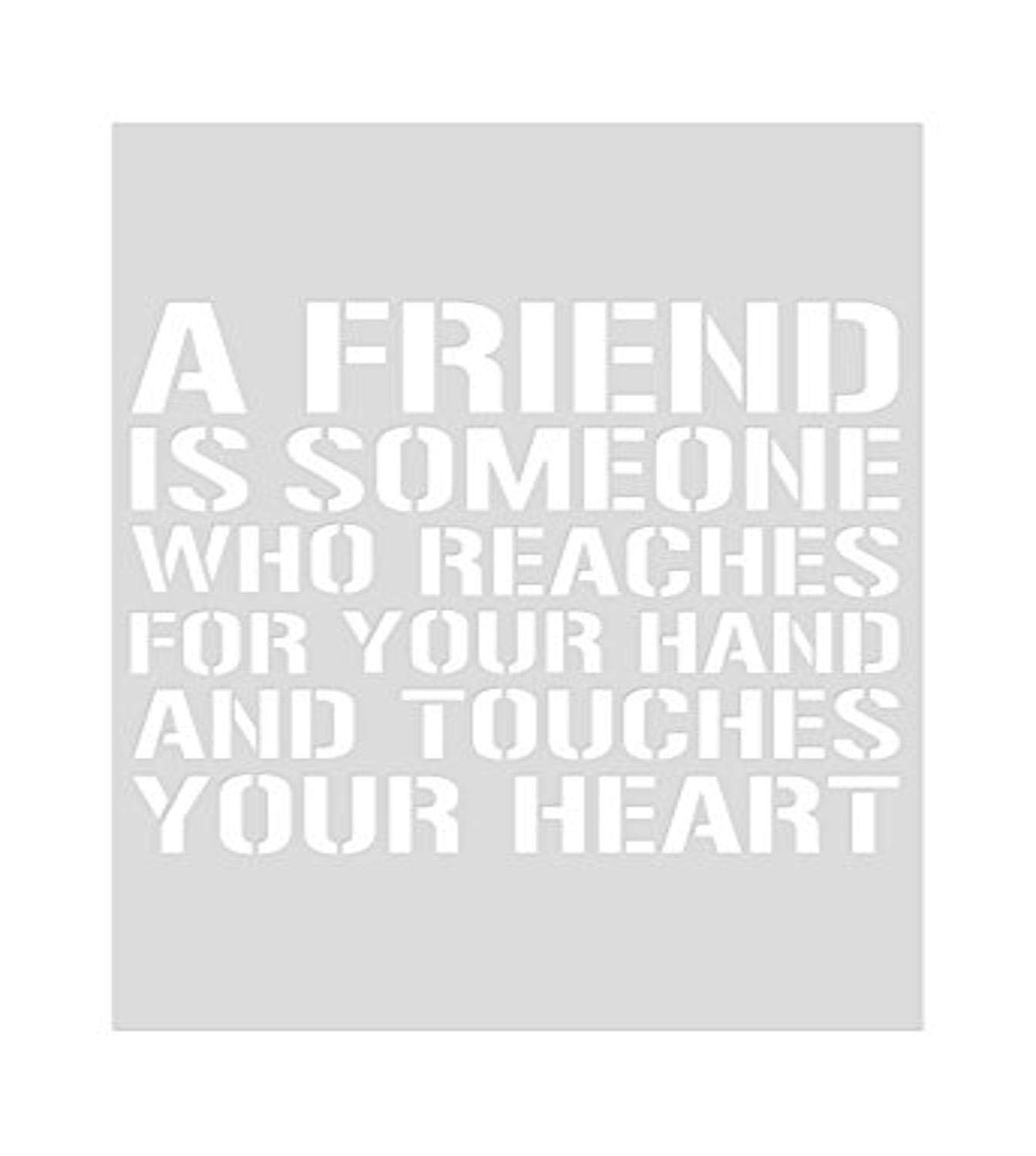 Kaisercraft Kaisercraft Card Creations C6 Card Front Die 4-inch x 6-inch-Friends Quote