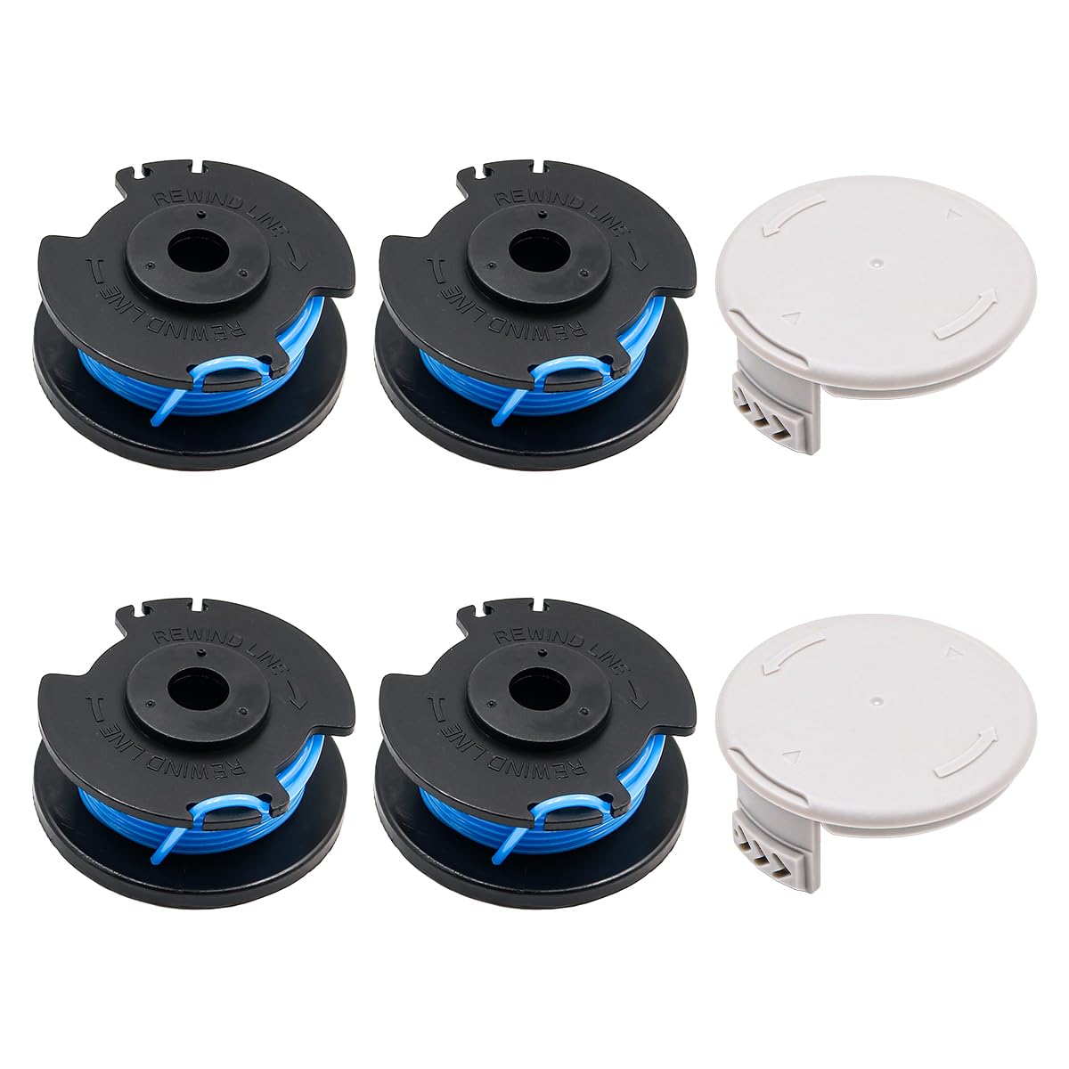 Alnicov Trimmer Strimmer Spool Compatible with Ryobi One+AC14RL3A 4Pack Autofeed Strimmer Line Replacement for Ryobi 18V 24V 40V