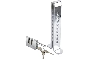 Yaetek 9 Holes Brake Pedal Lock Security Car Auto Stainless Steel Clutch Lock Anti-Theft Device