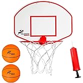 Majestic Hoops Mini Basketball Hoop - Indoor Basketball Hoop - Durable Plastic Basketball Hoop for Kids and Adults - No Assembling - Premium Basketball Game with Ball and Pump
