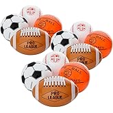Rhode Island Novelty 16 Inch Sports Ball Inflates, One Dozen Assorted