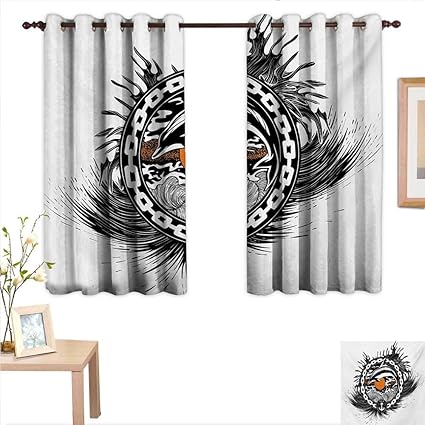 Amazon Com Superlucky Dolphin Waterproof Window Curtain Nautical