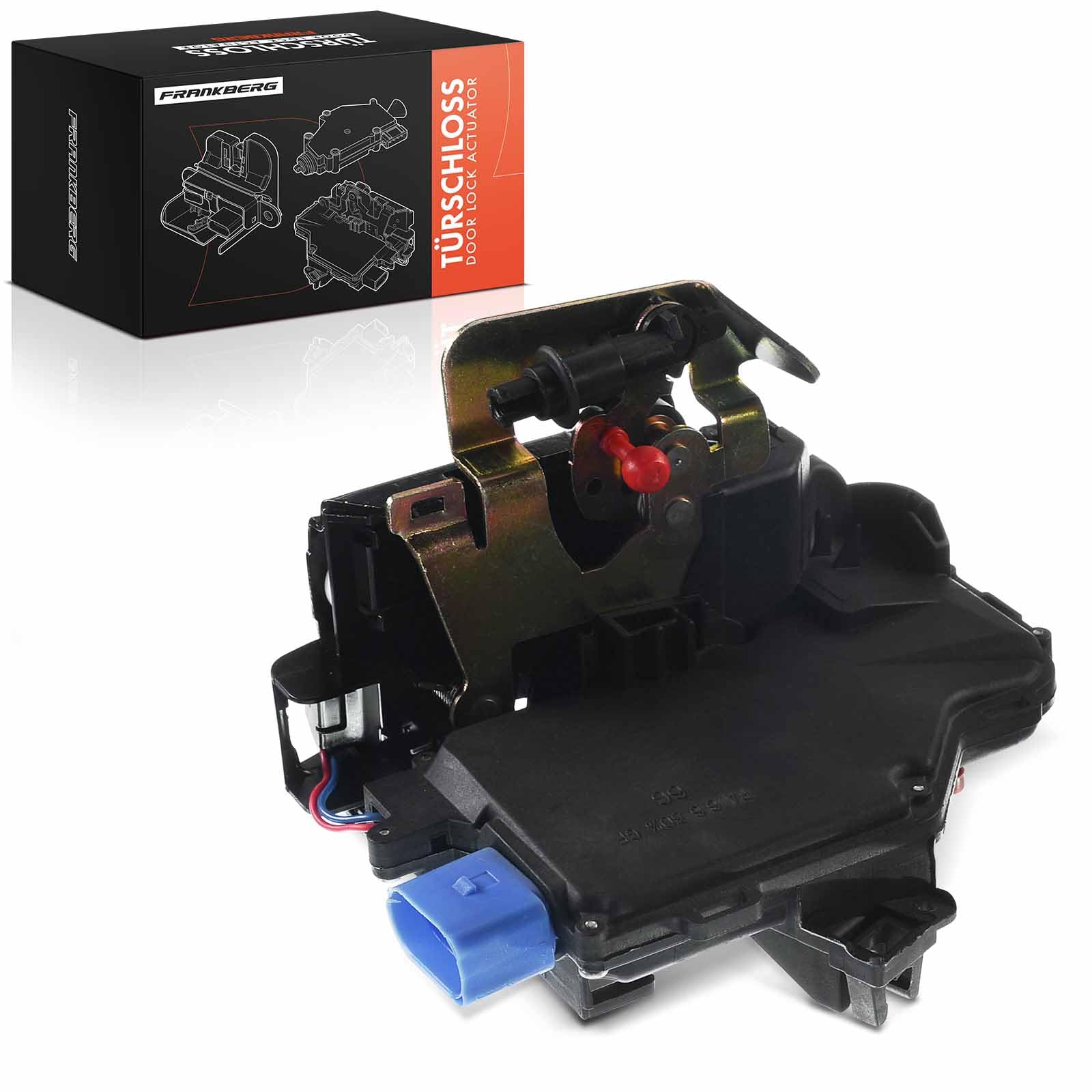 Frankberg Door Lock Actuator Front Right Driver Side Compatible with A3 8P1 Hatchback 2003-2012 A8 4E_ Saloon 2002-2010 A8 4E2 4E8 Saloon 2005-2010 Replace# 4E1837016