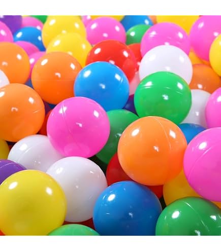 Bällebad24 Lot de 50 balles en Plastique, colorées, pour bébé, 5,5 cm, pour Les piscines à balles, sans plastifiants Dangereux, 5 Couleurs mélangées, certifiées TÜV = Test continu Depuis 2013 Bällebad24 Lot de 50 balles en Plastique, colorées, pour bébé, 5,5 cm, pour Les piscines à balles, sans plastifiants Dangereux, 5 Couleurs mélangées, certifiées TÜV = Test continu Depuis 2013