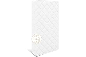 Moonlightfamily 5x52x27.5 Crib & Toddler Mattress, Medium Firm with High Density Foam, Edge Reinforced, Odorless and Steady, Certipur-us, Fits Standard Full Size Baby Crib & Toddler Bed, Pure White