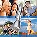 Karaoke Microphone Bluetooth Speaker Universal for Music Playing Singing and Recording Handheld Wireless Mic (Silver)