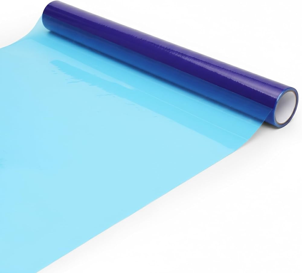 WINSOME Glass Window Protection Film 600mm x 25m Self Adhesive Clear Blue
