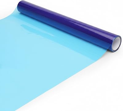 WINSOME Glass Window Protection Film 600mm x 25m Self Adhesive Clear Blue