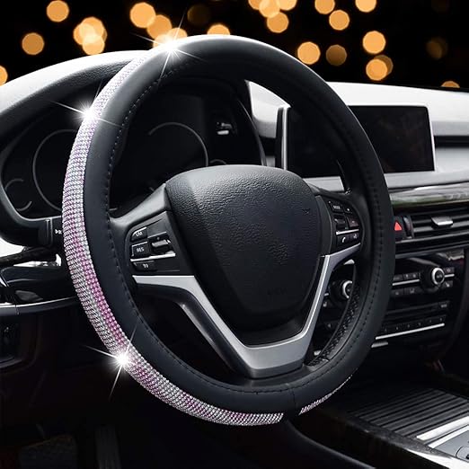 Steering Wheel Cover Bling ZATOOTO Rhinestone Steering Wheel Covers