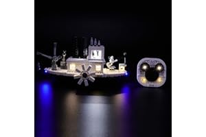 BRIKSMAX Led Lighting Kit for Disney Steamboat Willie - Compatible with Lego 21317 Building Blocks Model- Not Include The Lego Set