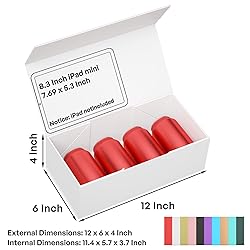 RYDDOY 5 Pack White Gift Box, 12x6x4'' Gift box for