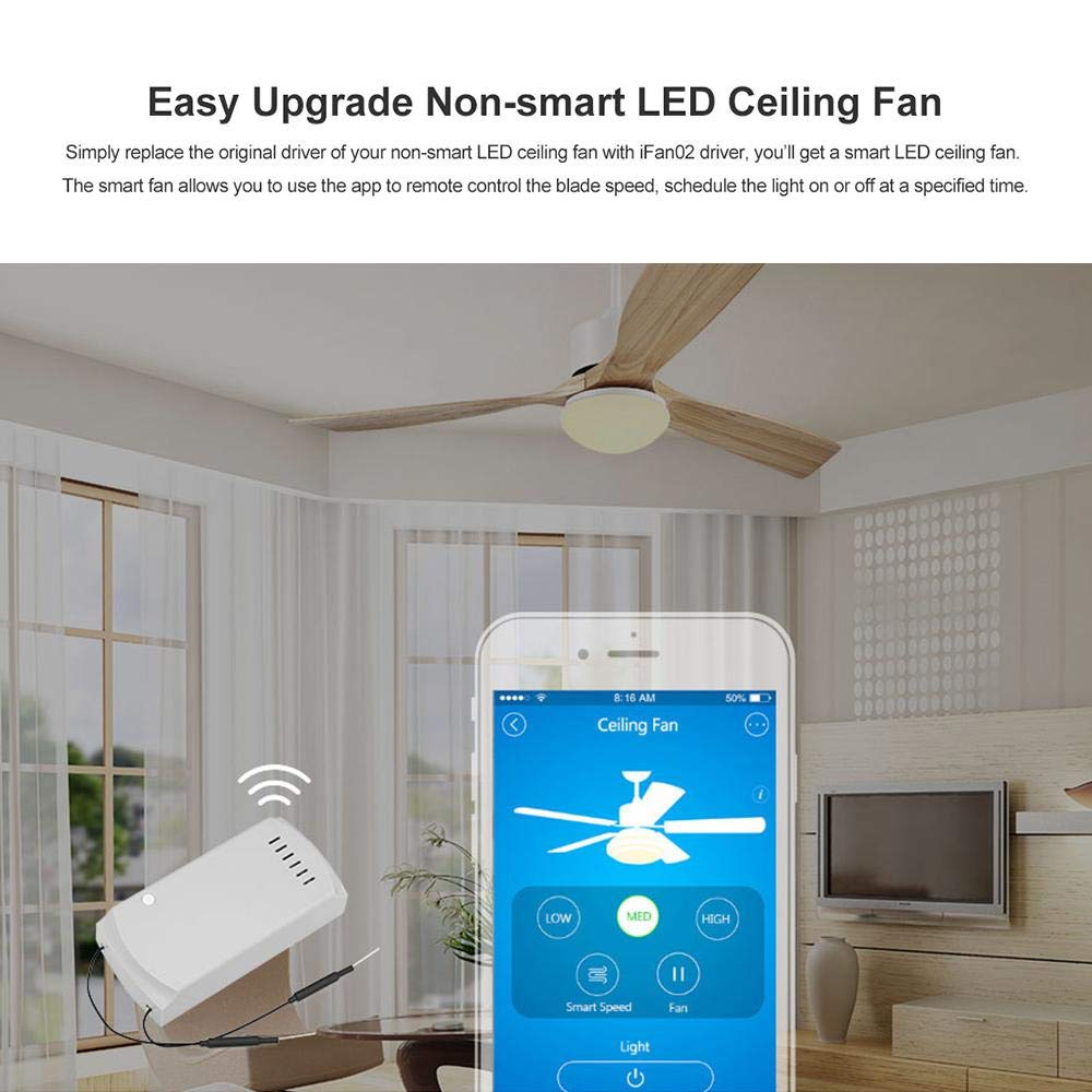 App Remote Adjust Fan Speed Light Intensity Work With Alexa And