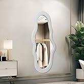 BST FURNH Small Cloud Mirror - Unique 44x21 Inch Full Length Wall Mounted Tall Mirror for Bedroom, Bathroom, Living Room