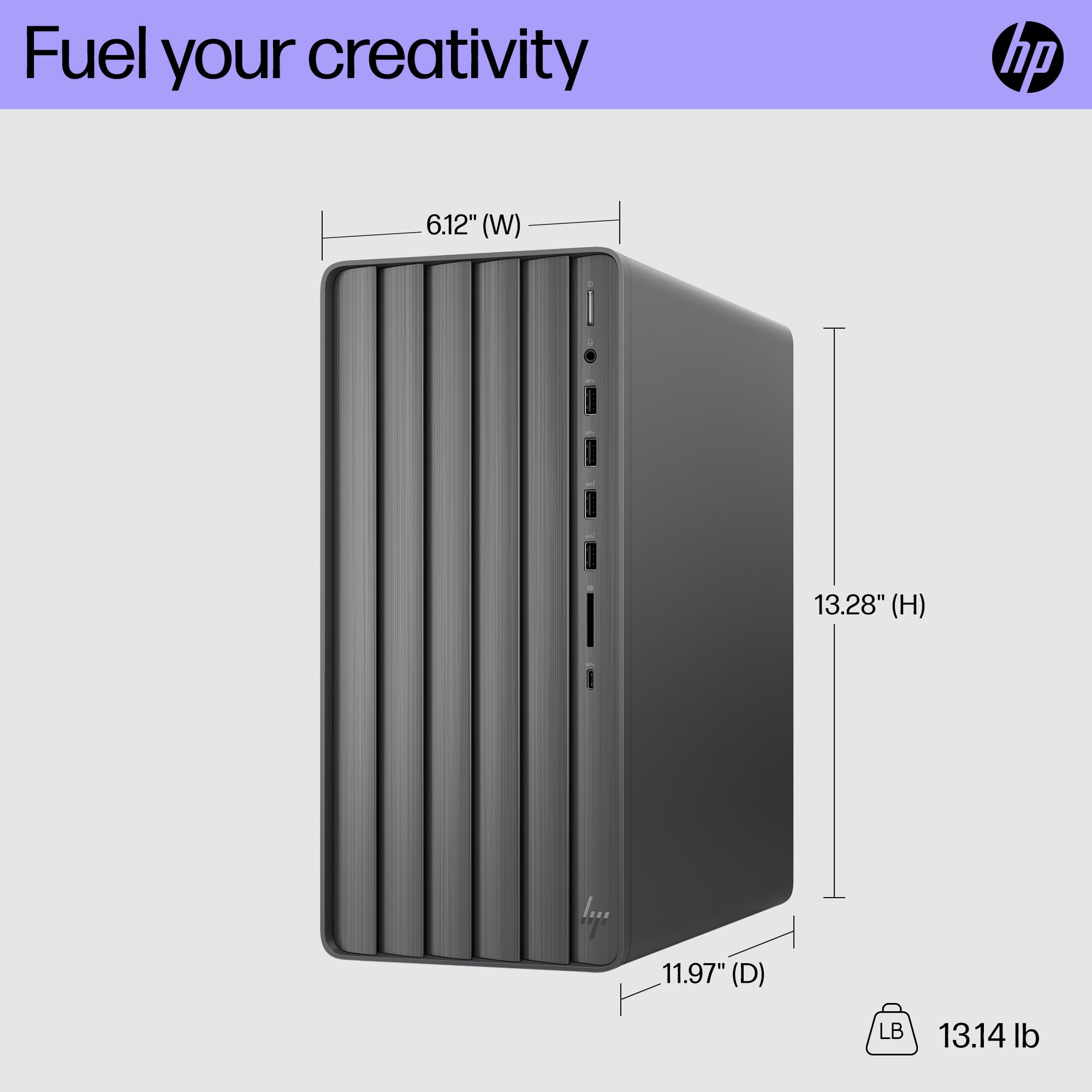 HP Envy Desktop PC, Intel Core i7-14700F, 16 GB RAM, 1 TB SSD, NVIDIA GeForce RTX 3060, Windows 11 Home, TE01-5360 (2024)