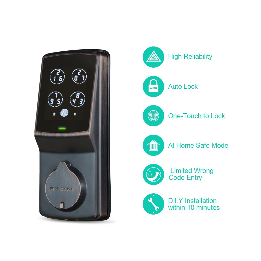 PIN Genie Keyless entry Smart Lock, Door Lock (PGD 728) with Discreet Peekproof 736902368954 eBay