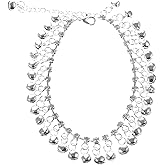 CALLARON Boho Bell Anklet for Women Adjustable Vintage Style Tassel Ankle Chain Summer Beach Foot Jewelry with Charming Silver Bells