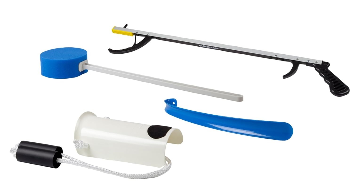 FabLife - 86-0070 Multiple Tool Hip Kit, 26" Reacher Contoured Sponge, Formed Sock Aid and 18" Plastic Shoehorn: Industrial & Scientific