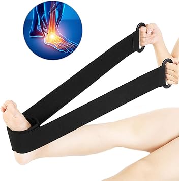 Amazon アンクルトレーニングベルト エクササイズバンド 肩のストレッチ 太もも 筋トレ 運動不足 インナーマッスル リハビリ ヨガ ストレッチ アキレス腱の回復 足首サポーター 男女兼用 Zjchao サポーター