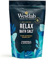 Westlab Magnesium Relax Bath Salts 1kg Chamomile Bergamot Natural Minerals