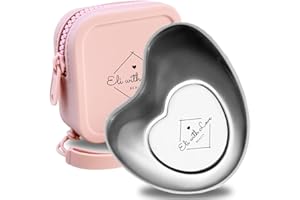 Eli with Love Advanced Stainless Steel Gua Sha GuaSha Board with Silicone Carry Case - Gua Sha Facial Tools for Skin Care - Metal Jaw Sculpting and Eyebrow Lifting Beauty Tool for Face Massage (Pink)