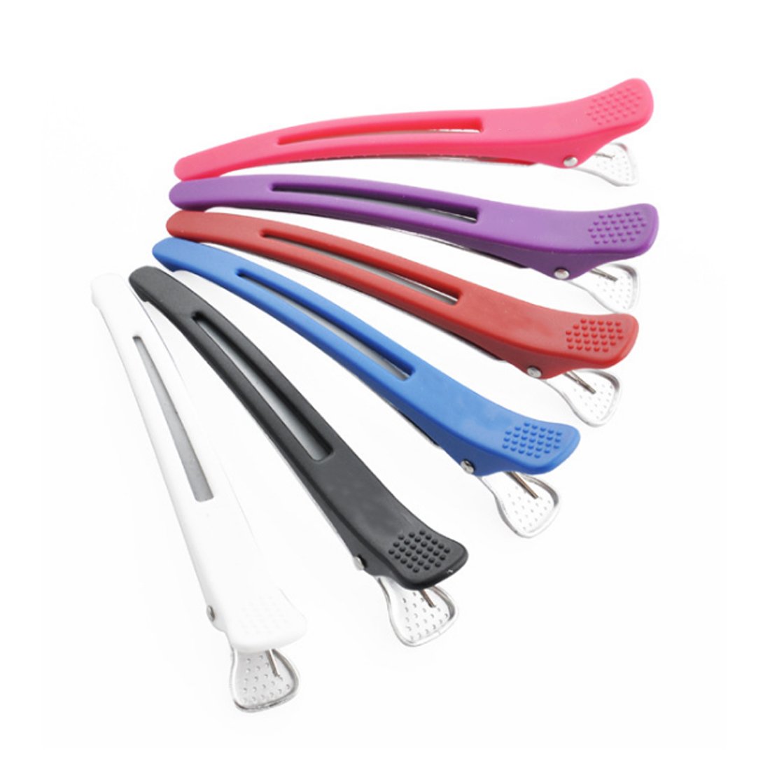 10 Pcs Professional Plastic Colorful Croc Hair Sectioning Duckbill Clips 11.5cm