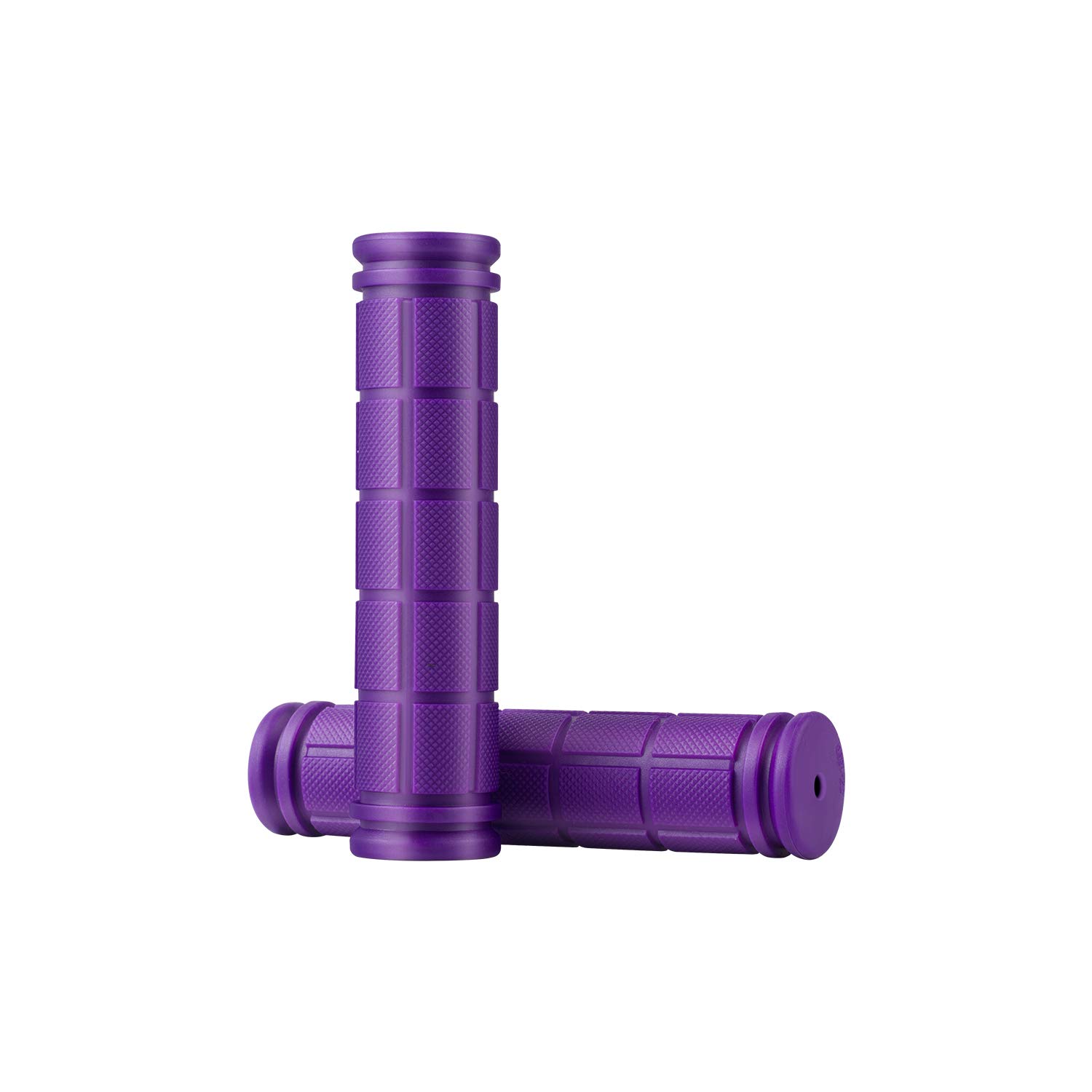 Bicycle Handlebar Grips, MSDADA Soft Rubber Bike Handles Grip for Kids Bike/Scooter/Push Bike/Mountain Bike/Road Bike/Foldable Bike/Universal Size(Purple)
