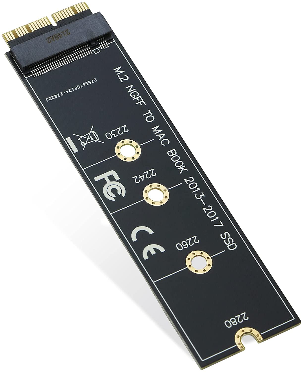 RIITOP NVMe SSD to 12+16Pin Upgrade Adapter for MacBook Air (2013-2017 Year) A1465 A1466 and Mac Pro (Late 2013-2015 Year)