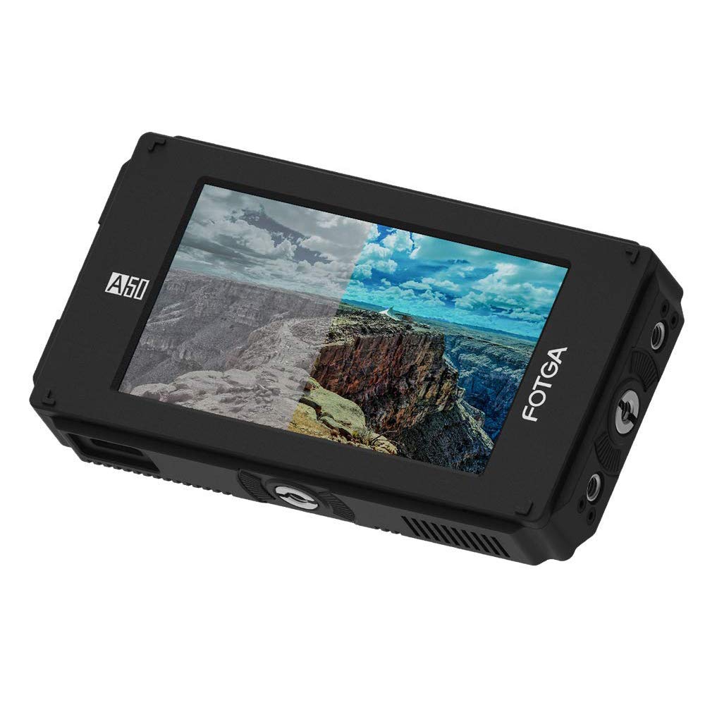 Fotga DP500IIIS A50TLS 5-inch FHD Video Camera Touch Screen Field Monitor,3D LUT, 3G SDI,HDMI 4K Input/Output,1920x1080,510cd/m²,Dual NP-F Battery Plate for DSLR Mirrorless Camera A7 A7R A7S III GH5
