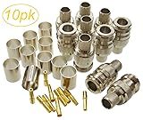 CablesOnline, 10-Pack, N Female Crimp Type 50-ohm