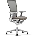 Haworth Zody Standard Posture Mesh Office Chair – Ergonomic Desk Chair with Pneumatic Seat Height Adjustments and Forward Tilt Option - Without Lumbar Support (Stone)