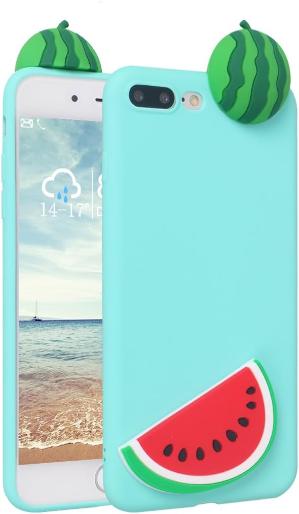 iPhone 7 Plus Gel Case, iPhone 8 Plus Cover Soft, Moon mood 3D Ultra Slim Soft Silicone Phone Cases Thin Gel TPU Bumper Case Rubber Back Cover Anti-Shock Pouch Case for iPhone 7 Plus / 8 Plus (5.5")