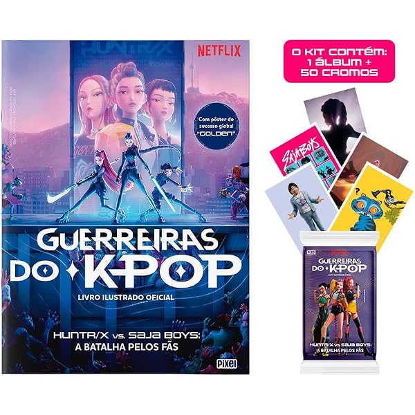 Kit de 10 envelopes com 50 cromos do Livro Ilustrado Oficial