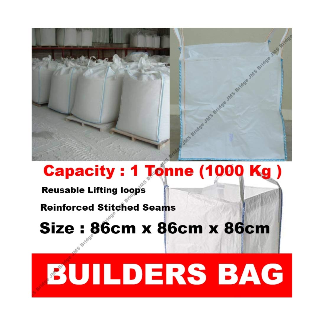 BUILDERS BULK BAG GARDEN WASTE 1 TONNE TON JUMBO BAGS STORAGE SACK