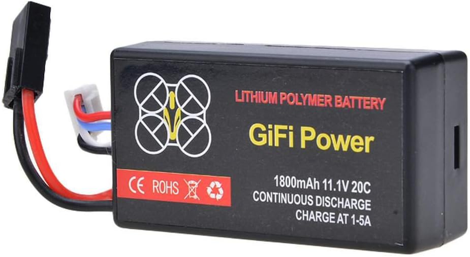 Dealkoo 1800mAh 11.1V 20C Lithium Polymer Battery Power for AR Drone 2.0 and 1.0