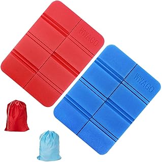 2 Stück Faltbares Sitzkissen Outdoor Thermokissen Thermo Sitzkissen Faltbar Sitzunterlage Outdoor Sitzmatte Kinder Sitzkissen Wasserdicht für Outdoor Garten Camping Picknick Wander