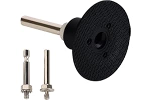 TSOAPX Quick Change Disc Pad Holder, 2 Inch Roll Lock Sanding Discs Holder with 1/4" Shank, One-Piece Design Medium Disc Attachments for Surface Prep Polishing, Sanding, Die Grinder Accessories