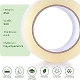 KAHEIGN Greenhouse Repair Tape 5cm x 25m 6mil Clear UV PE Plastic Seaming view 3