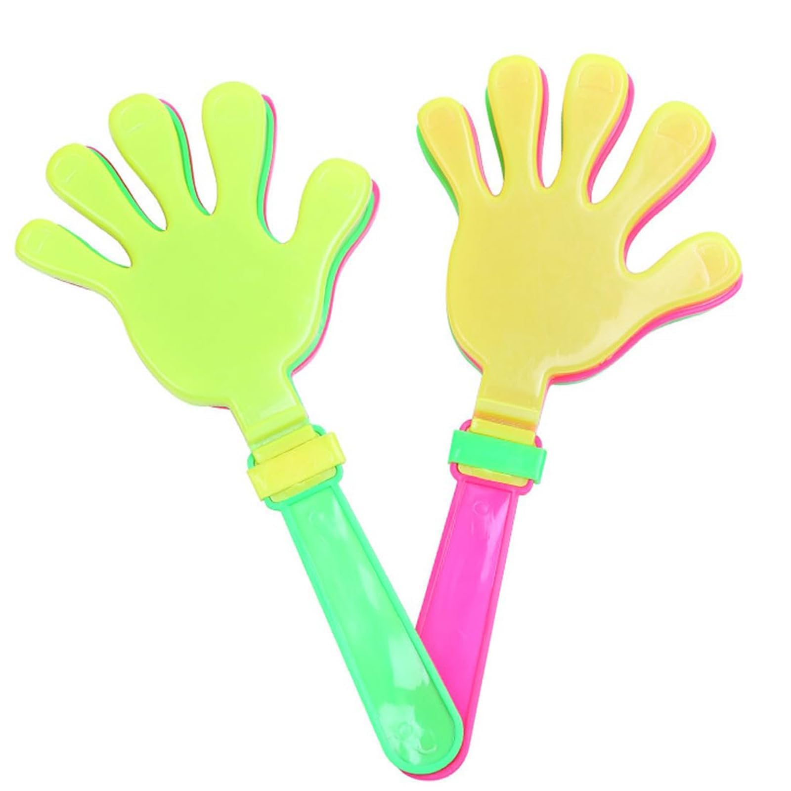 JYTDBCS 2 Pcs Hand Clappers 9 Inch Large Hand Clappers Noisemakers Cheer Noise Makers Finger Noise Makers for Sporting Events Basketball Football Game Party Favors (Random color) Football Clapper
