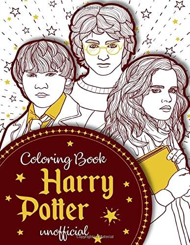 Harry Potter Coloring Book: Coloring Book For Kids and Adults Paperback โ July 22, 2019
