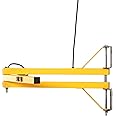 TPI Corporation 40-LDA Fostoria Loading Dock Arm – 40" Reach Dual Square 1-1/2 inch Steel Tubing, 120V, with Two Embedded outlets, Safety Yellow