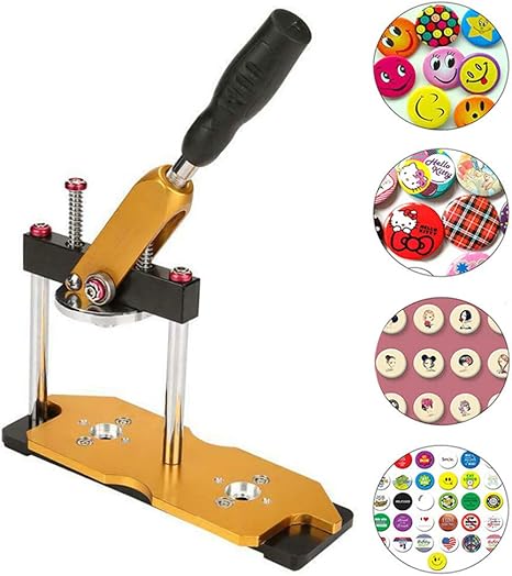 Amazon バッジ 缶バッチマシーン 缶 バッジマシーン バッジ マシン 缶 バッジ メーカー スライド金型 操作簡単 プロ 仕様 業務用 手芸 ハンドメイド 25mm 100個 バッジ ホビー