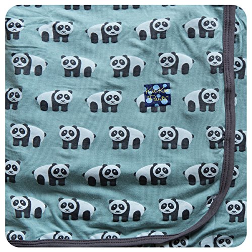 KicKee Pants Swaddling Blanket, Jade Panda
