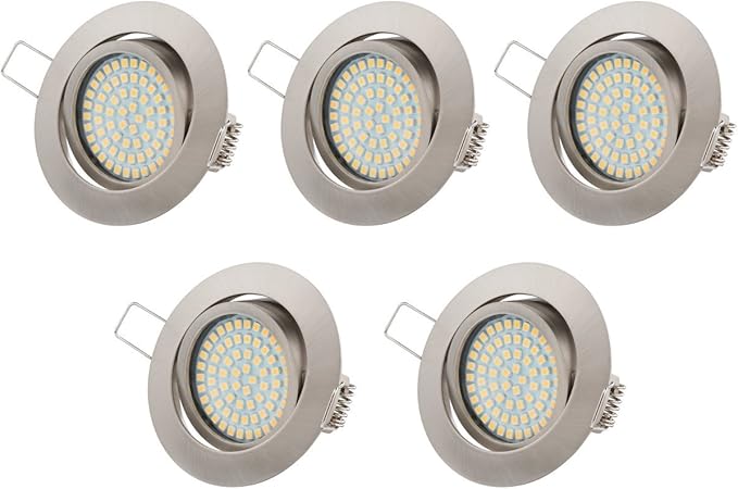 Ultra Flach LED Einbaustrahler Tolles Design Kaltweiß 3.5W 230V Schwenkbar Einbauspots