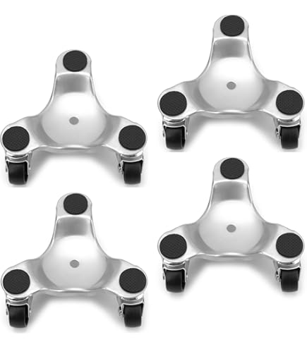 4Pcs 1/1.25/2 In Furniture Castors Universal Swivel Casters With Safety Brake Silent Trolley Wheels For Moving Table Chair Sofa I366519917 - Foto 11